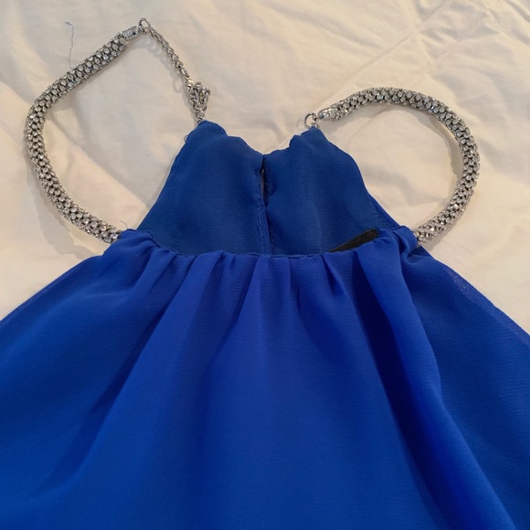 Laundry by Shelli Segal Jewel neck chiffon gown - Picture 4 of 4